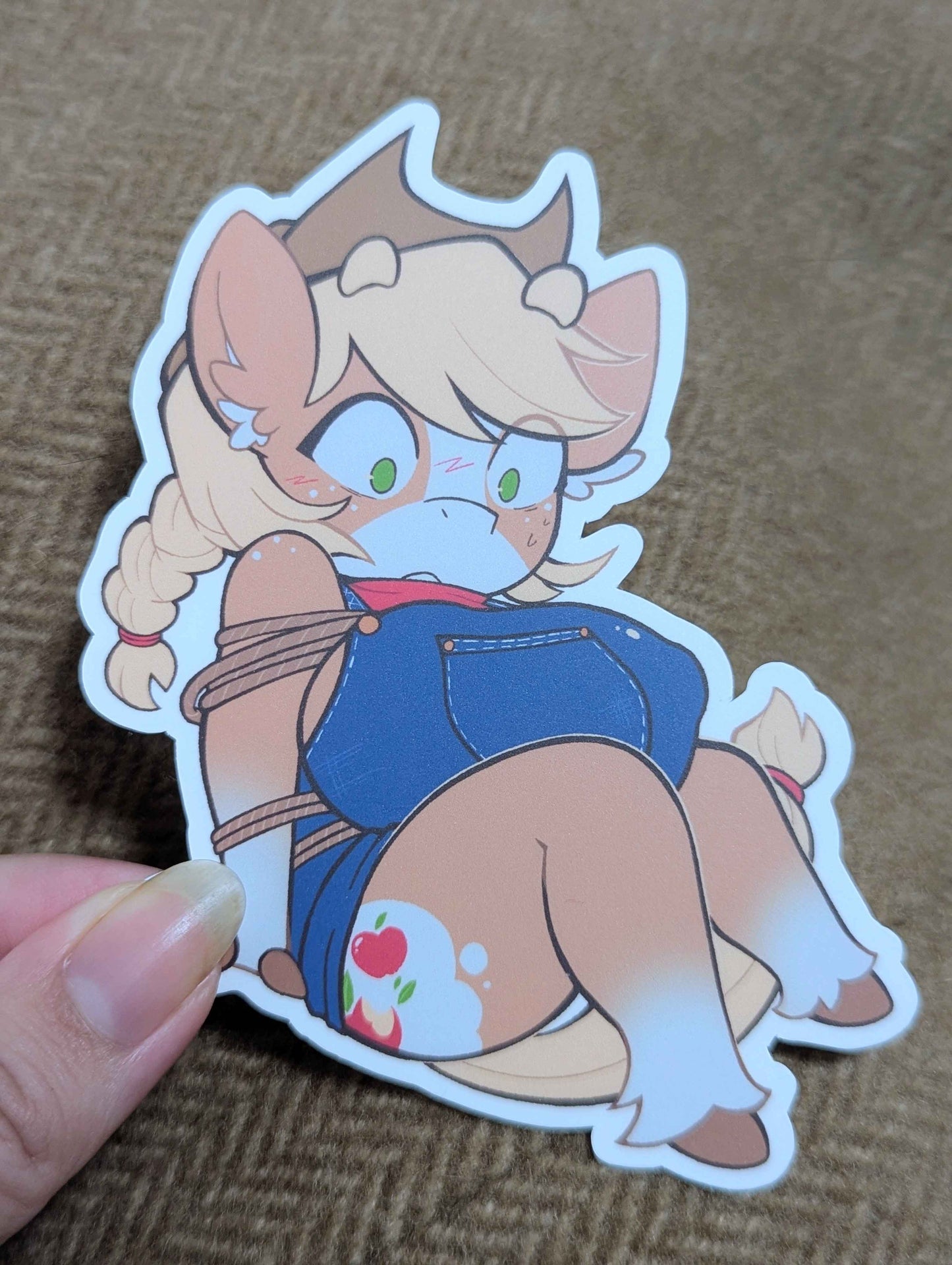 Busty Farm Pony Vinyl Sticker (Water/UV Resistant)
