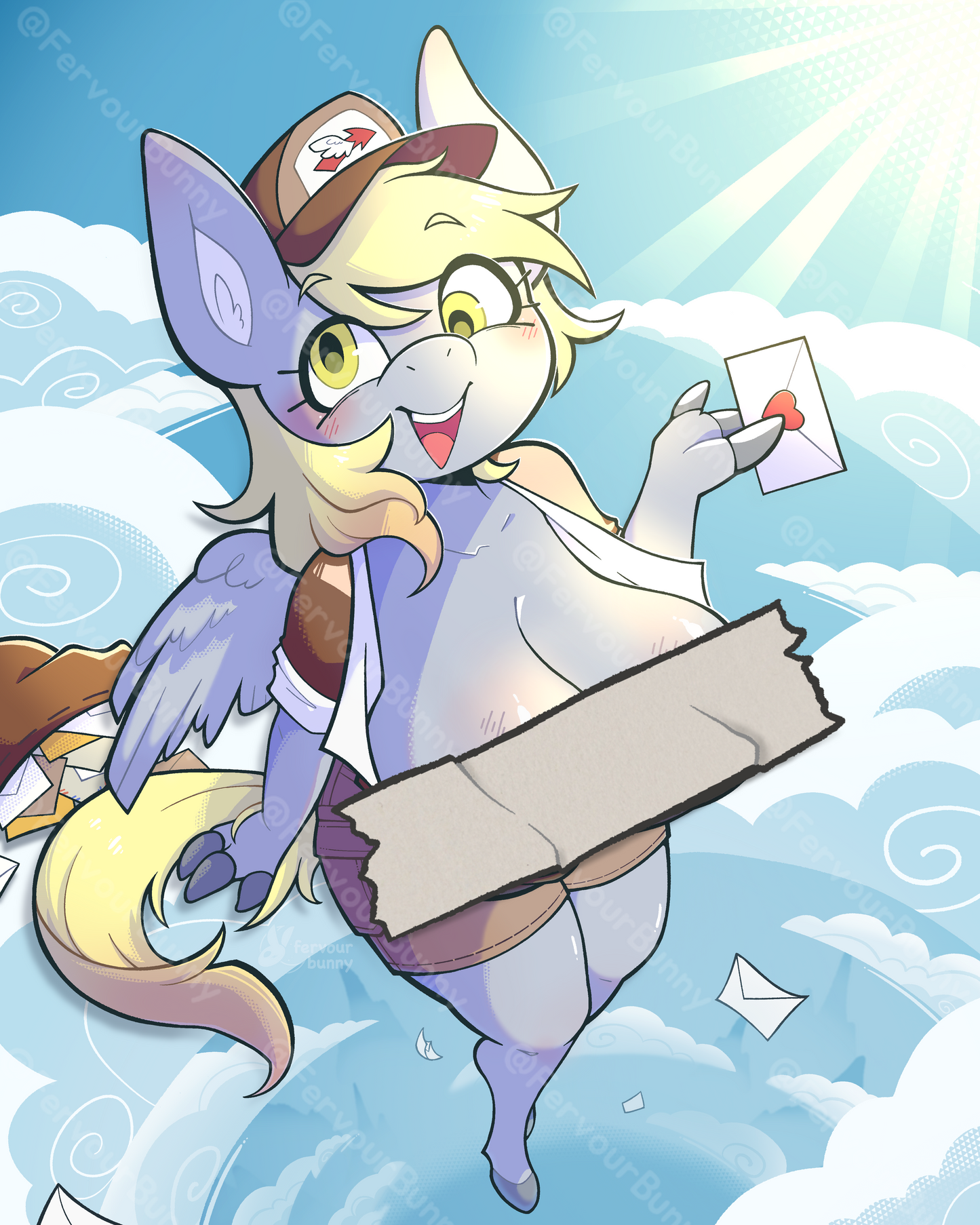 Busty Mail Pony Giclée Print