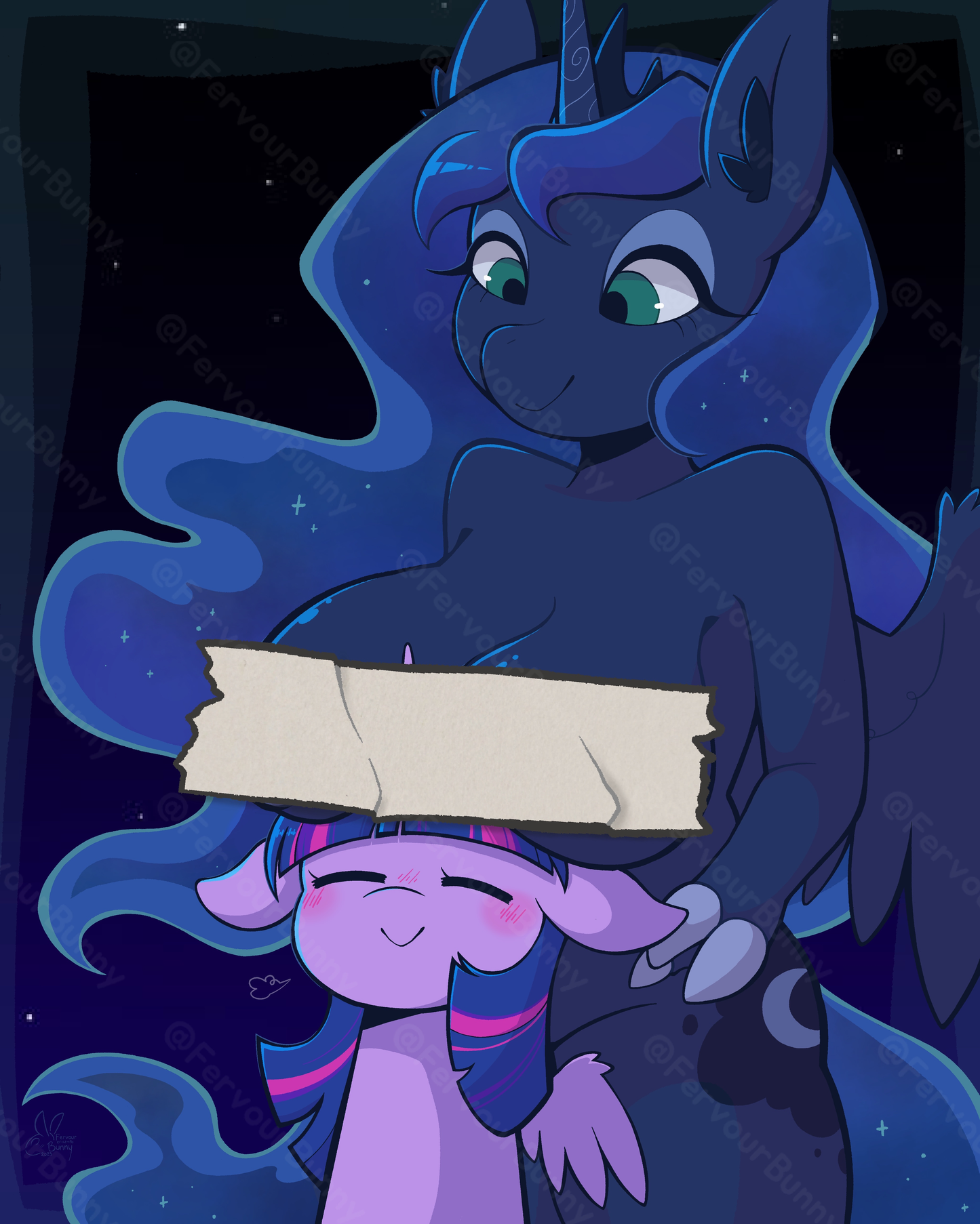Moon Pony Boobhat Print