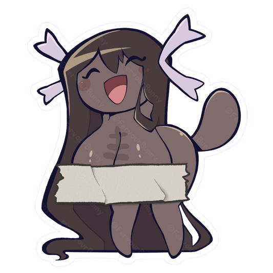 Busty Marsh Creature Vinyl Sticker (Water/UV Resistant)