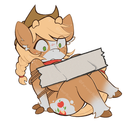 Cartoon character with animal features on a white background