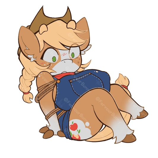 Busty Farm Pony Vinyl Sticker (Water/UV Resistant)